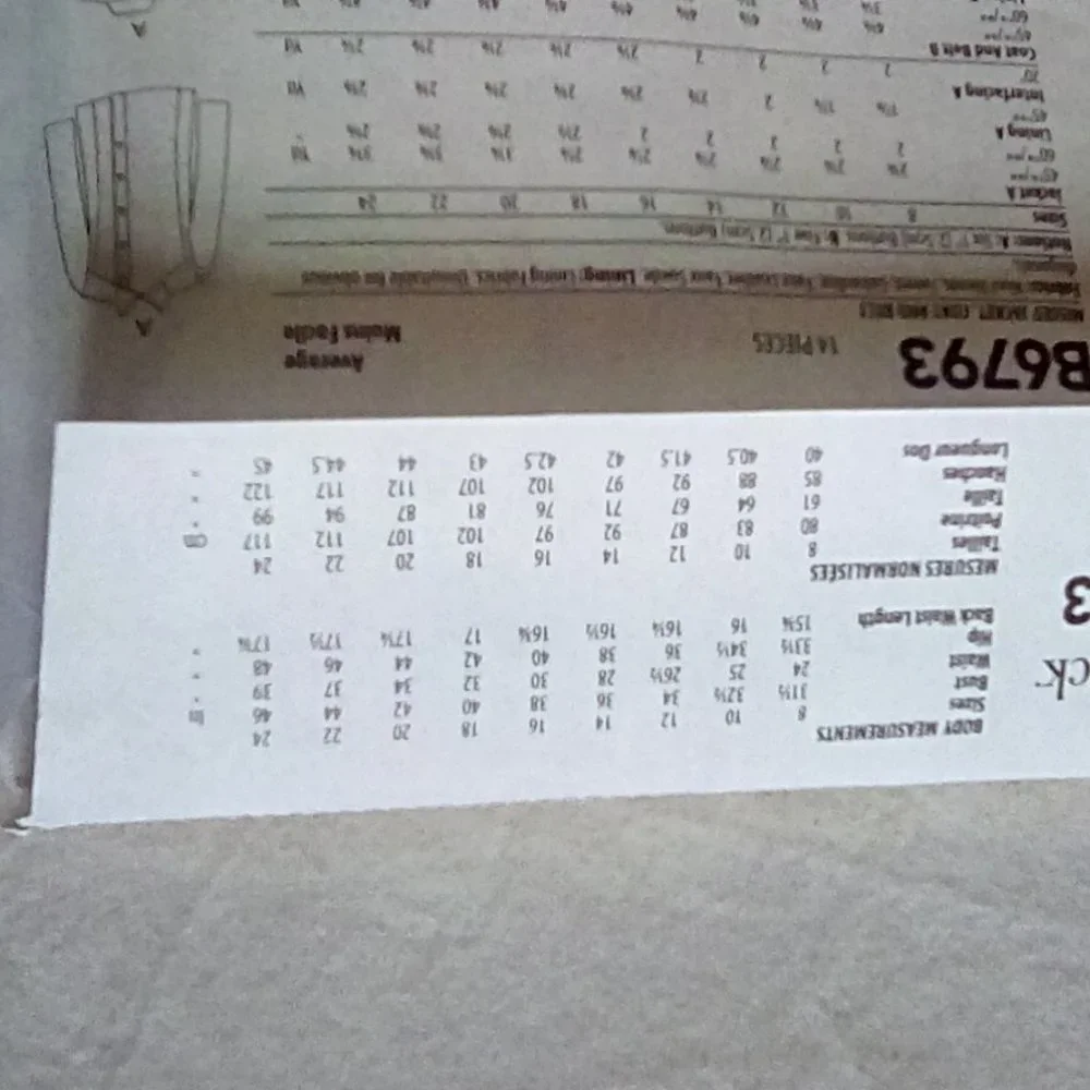 Butterick Misses Jacket Coat & Belt Size 16-24